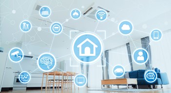 Trends in Multifamily Building Technology Smart house concept. Home automation.