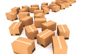 Cardboard boxes. Cargo, delivery and transportation logistics storage.