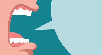 Q&A: A Poisonous President Wide-open mouth of angry screaming boss, and cloud for text