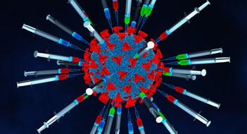 many vaccinations against the coronavirus (3d rendering)