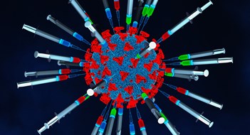 Mayor Lifts COVID Vaccine Mandate for Private Employers many vaccinations against the coronavirus (3d rendering)