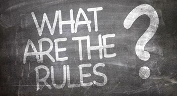 What Are The Rules? on chalkboard