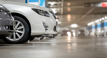 Underground japan white car parking/garage