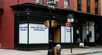 Retail space available for sale or lease in colorful old building in Greenwich Village in New York