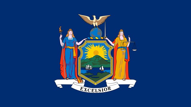 State Of New York Flag Eps File -New York Flag Vector File