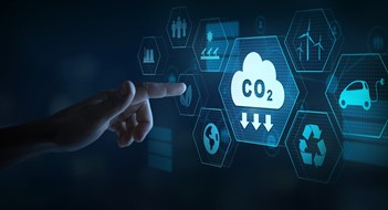 Funding Your Decarbonization Project Reduce CO2 emission and carbon footprint, green business. Limit global warming and climate change. Sustainable development, carbon neutral industry.