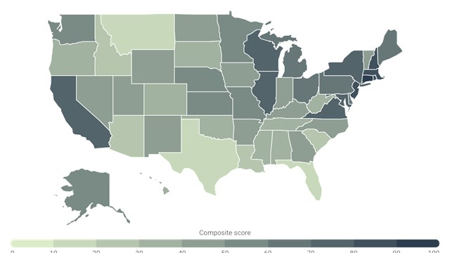 States in the Northeast and California are home to some of the hottest real estate markets